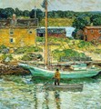 Oyster Sloop, Cos Cob - Frederick Childe Hassam