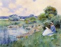 Woman Reading - Frederick Childe Hassam