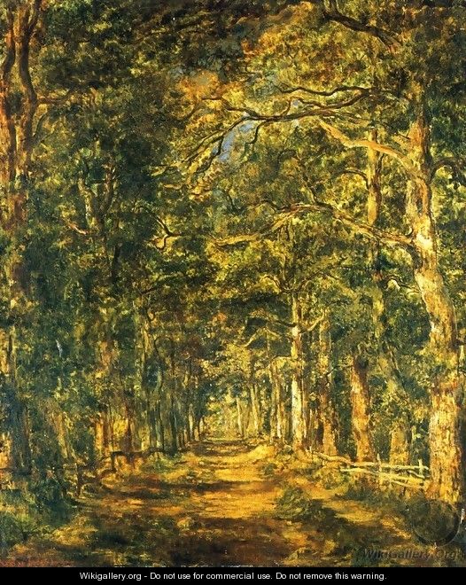 Path amog the Trees at Souliers - Marie Guillaume Charles Leroux