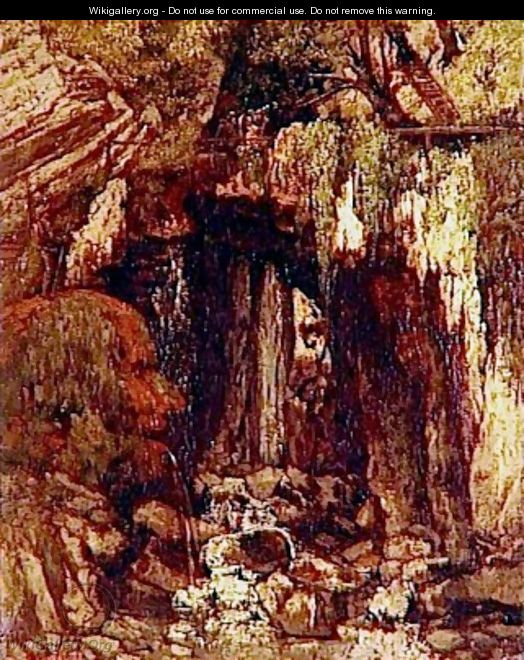 La grotte des geants a Saillon (Valais - Suisse) - Gustave Courbet