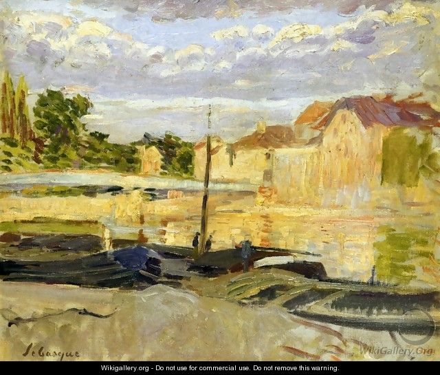 The Banks of the Marne at Lagny - Henri Lebasque