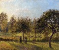 Setting Sun, Autumn in Eragny - Camille Pissarro