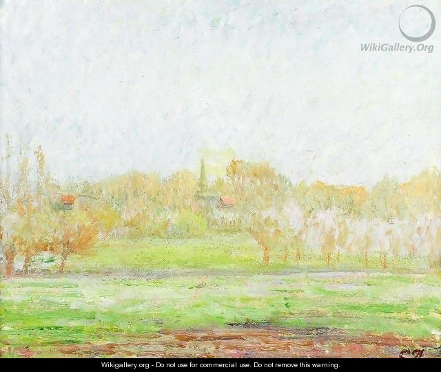 Fog in Eragny - Camille Pissarro