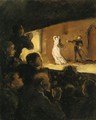 At the Theater - Honoré Daumier