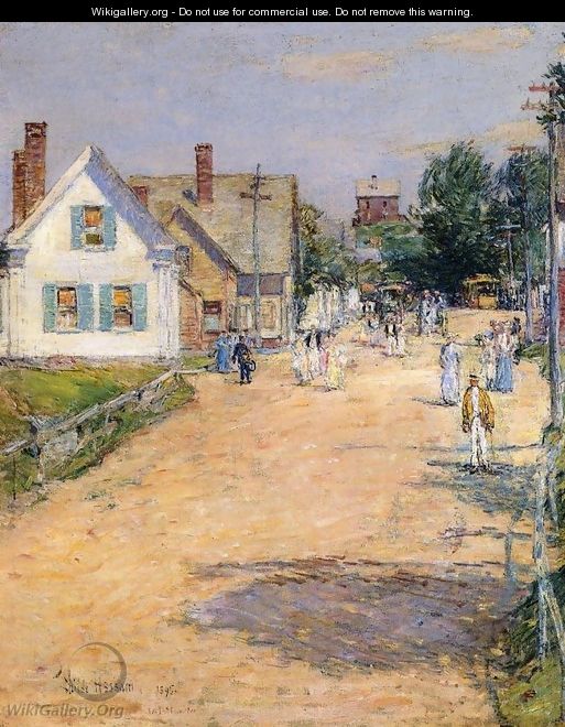 East Gloucester, End of Trolly Line - Frederick Childe Hassam