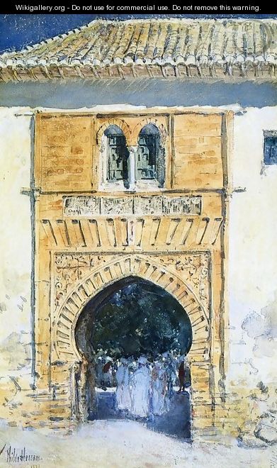 Gate of The Alhambra - Frederick Childe Hassam