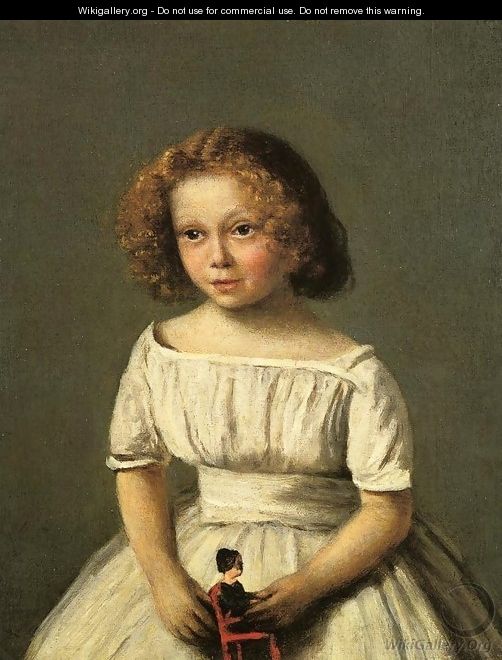 Portrait of Madame Langeron, Four Years Old - Jean-Baptiste-Camille Corot