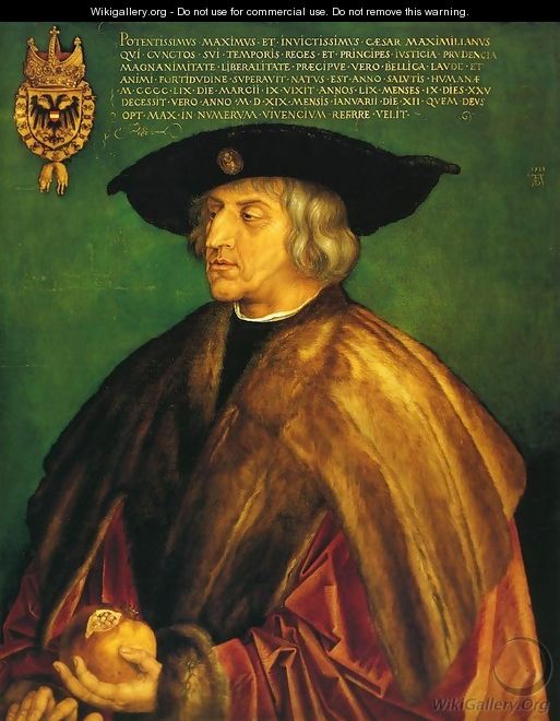 Portrait of Emperor Maximilian - Albrecht Durer