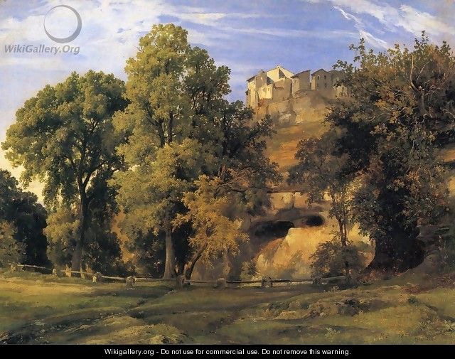 View of Marino, Morning - Jacques-Raymond Brascassat