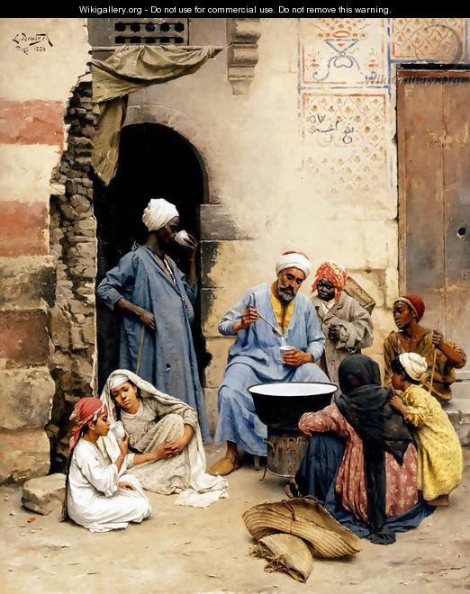 The sahleb vendor, Cairo - Ludwig Deutsch