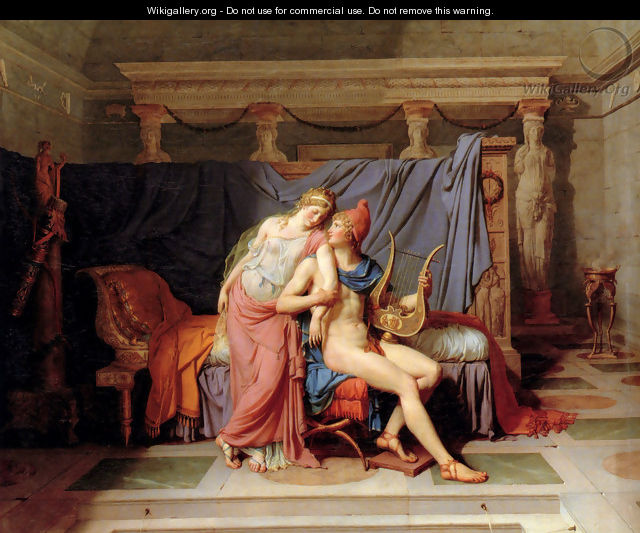 The Courtship of Paris and Helen - Jacques Louis David