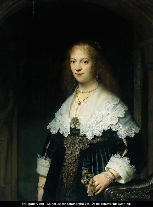 Portrait of Maria Trip (1619-1683) - Harmenszoon van Rijn Rembrandt