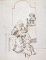 Three Women and a Child at the Door - Harmenszoon van Rijn Rembrandt