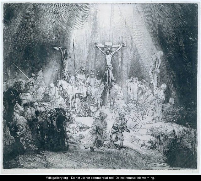 The Three Crosses - Harmenszoon van Rijn Rembrandt
