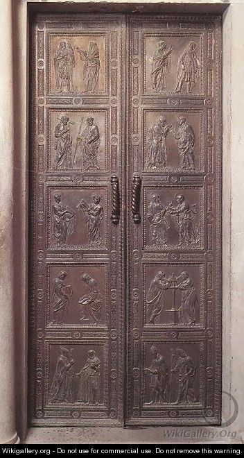 Door with the representation of Apostles - Donatello