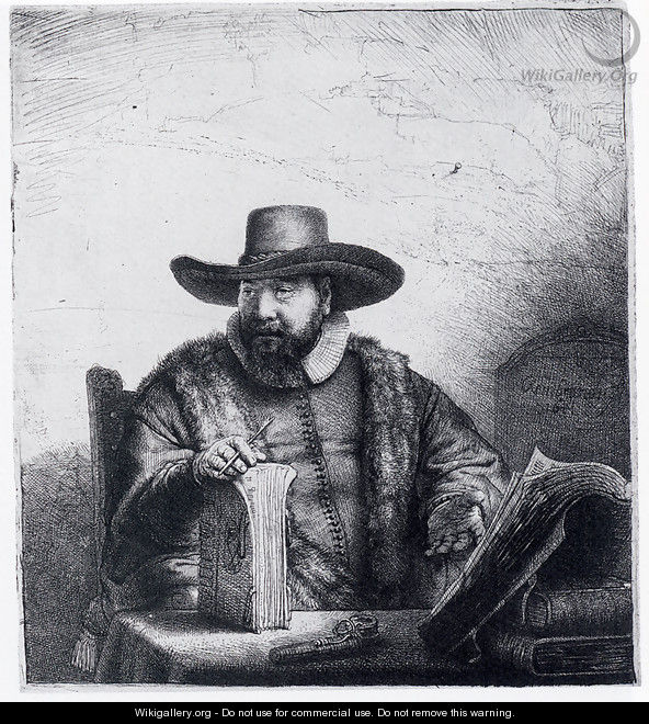 Portrait Of Cornelis Claesz - Harmenszoon van Rijn Rembrandt