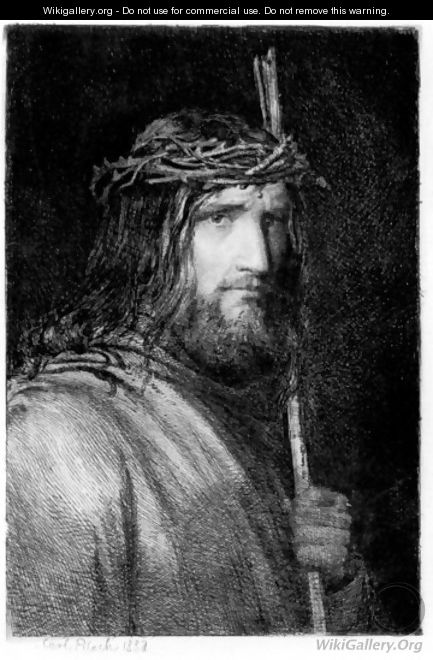 Portrait of Christ I - Carl Heinrich Bloch