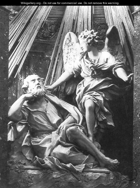 Vision of St Joseph - Domenico Guidi