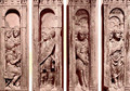 Four reliefs with the trials of Saint Peter - Paolo Romano