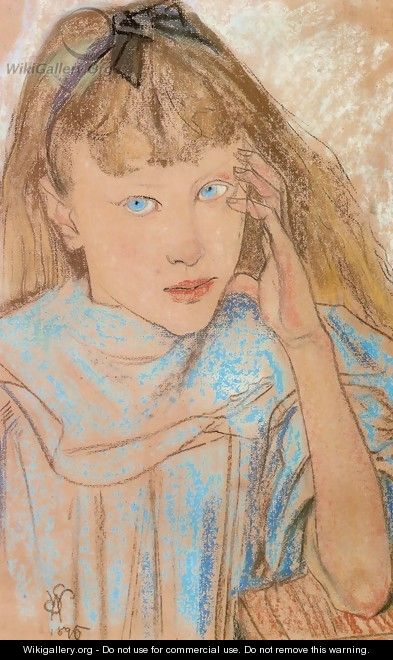 Girl With Blue Eyes - Stanislaw Wyspianski