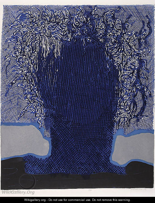 Blue Figure IV - Halina Chrostowska