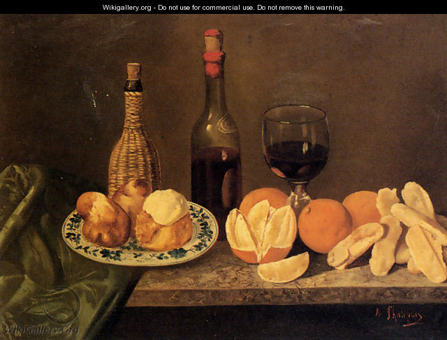 Still Life With Fruit And Oriental China I - Adolphe Phalipon