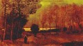 Autumn Landscape At Dusk - Vincent Van Gogh