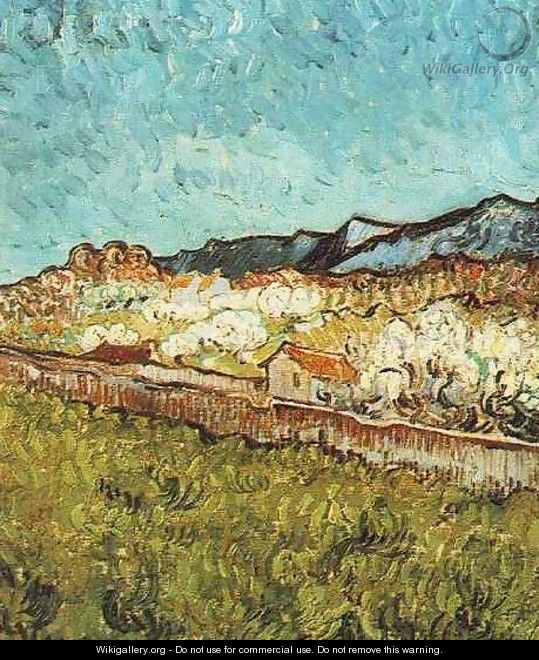 At The Foot Of The Mountains - Vincent Van Gogh