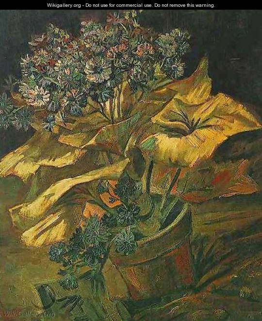 Cineraria In A Flowerpot - Vincent Van Gogh