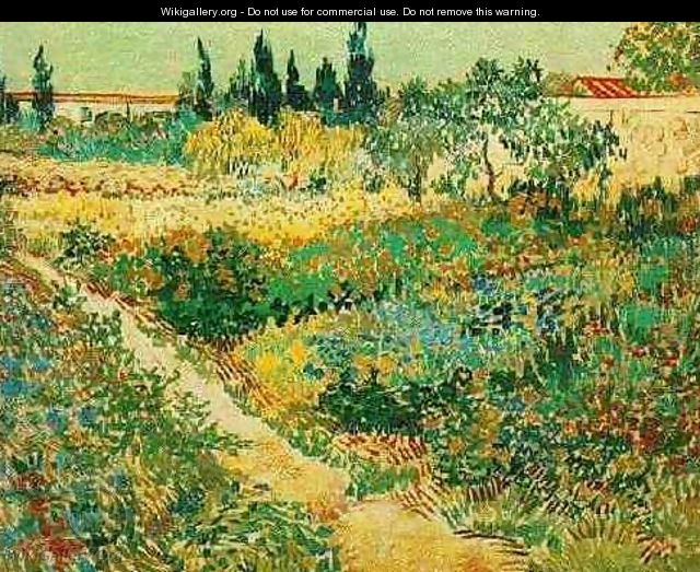 Flowering Garden With Path - Vincent Van Gogh