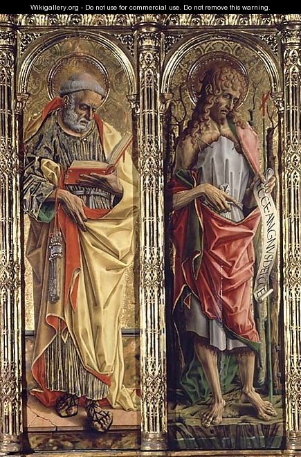 St. Peter and St. John the Baptist, detail from the Sant