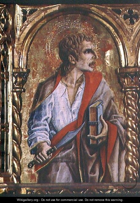 St. Bartholomew, detail from the Sant