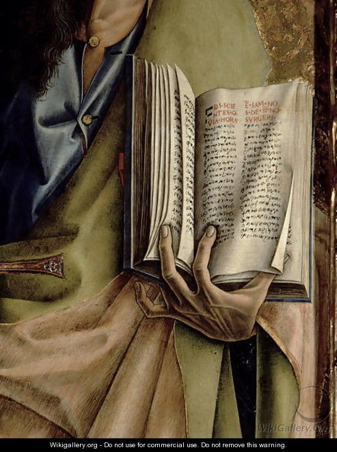 St. Paul, detail of the Book of Epistles, from the Sant