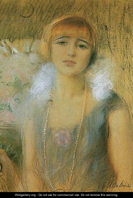 Girl with a Fringe - Teodor Axentowicz