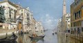 Vue le long d'un canal a Venise - François Brunery