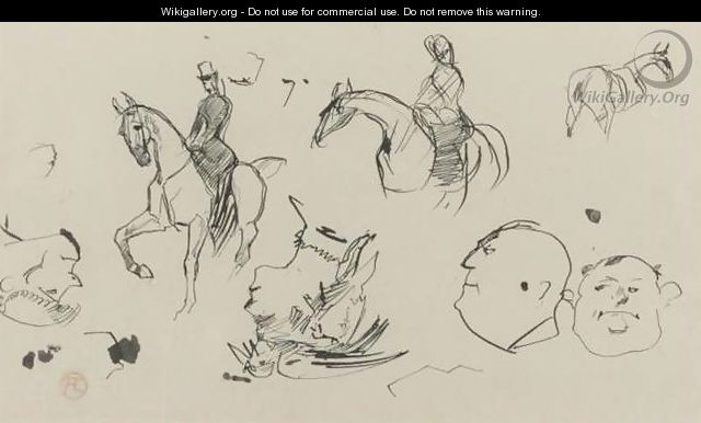 Amazones et divers - Henri De Toulouse-Lautrec