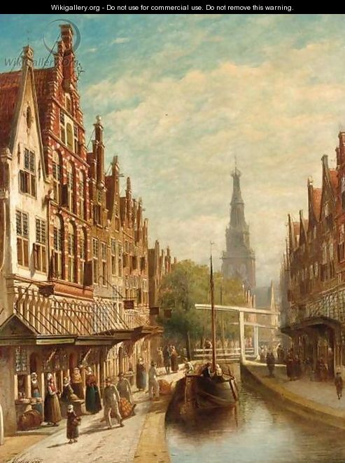 View of Alkmaar - Pieter Gerard Vertin