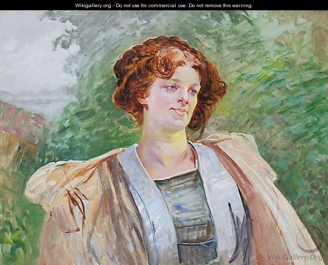Portrait of Leontyna Gogulska - Jacek Malczewski