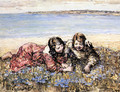 Gathering Flowers by the Seashore - Edward Atkinson Hornel