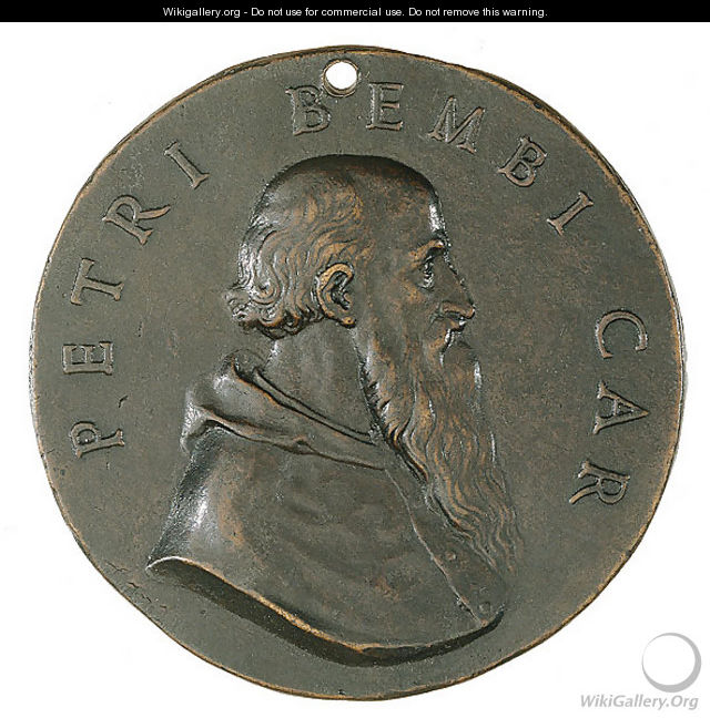 Portrait of Cardinal Pietro Bembo (obverse of a coin) - Benvenuto Cellini