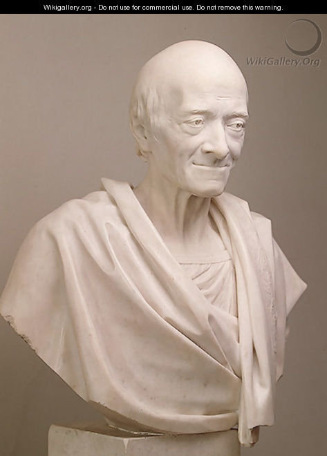 Portrait of Voltaire in a Toga - Jean-Antoine Houdon