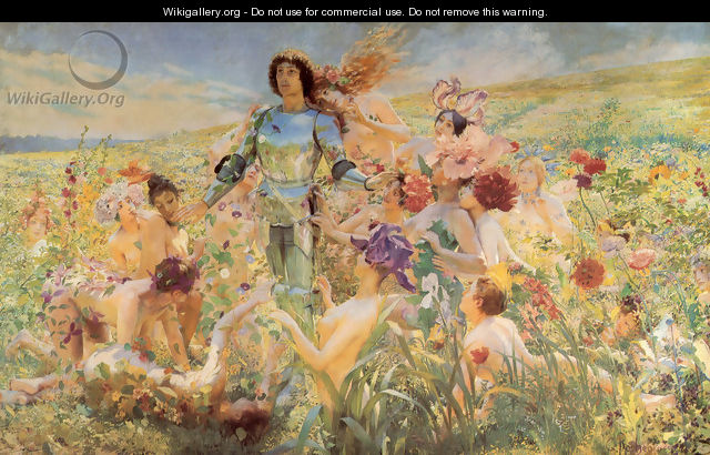 The Knight of the Flowers (or Parsifal) - Georges Antoine Rochegrosse