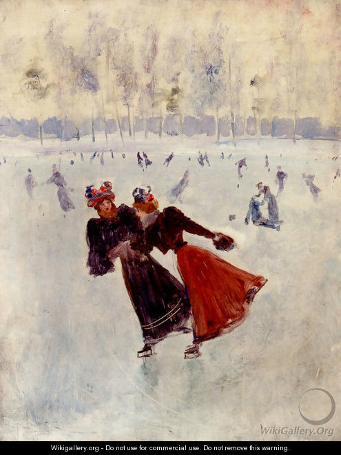 Women Skating - Jean-Georges Beraud