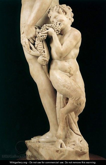Bacchus [detail: 1] - Michelangelo Buonarroti
