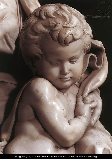 Madonna and Child [detail: 3] - Michelangelo Buonarroti