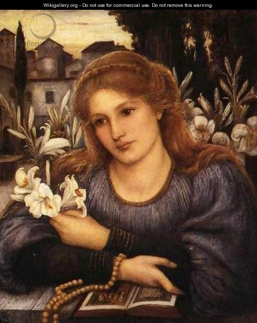 Cloister Lilies - Maria Euphrosyne Spartali, later Stillman
