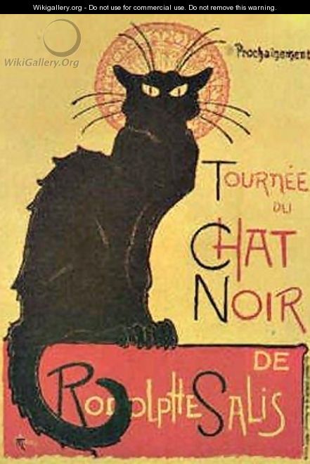 Tournee du chat noir - Theophile Alexandre Steinlen