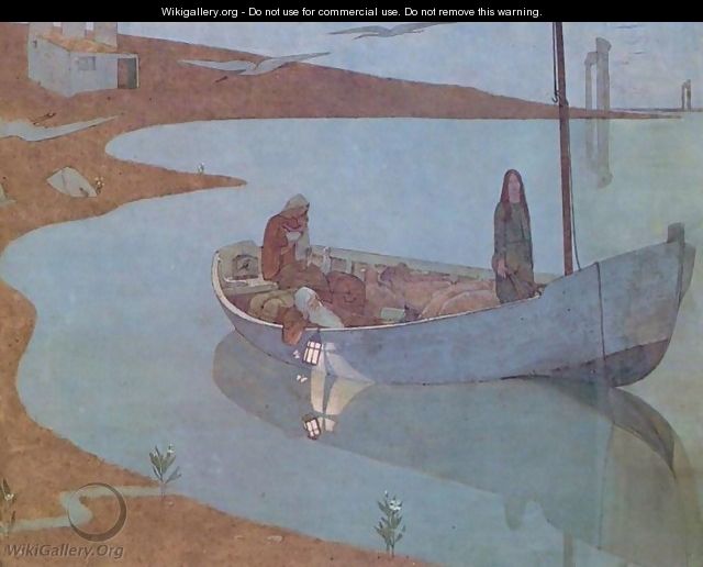To Pastures New - Frederick Cayley Robinson