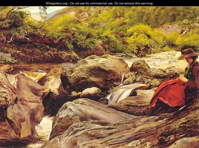 A Waterfall in Glenfinlas - Sir John Everett Millais