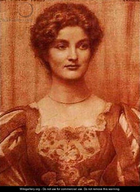 Portrait of Hilda Tebbs - Edward Robert Hughes R.W.S.
